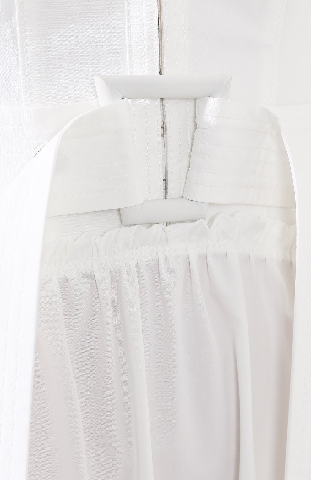 Хлопковое платье PROENZA SCHOULER белого цвета по цене 121000 руб., арт. R1913041-SC037, фото 5 Хлопковое платье PROENZA SCHOULER, арт. R1913041-SC037, фото 5