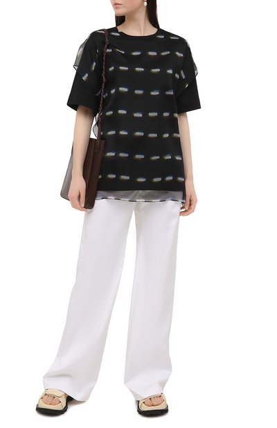 Футболка из хлопка и шелка DRIES VAN NOTEN, арт. 211-31137-2620, фото 2