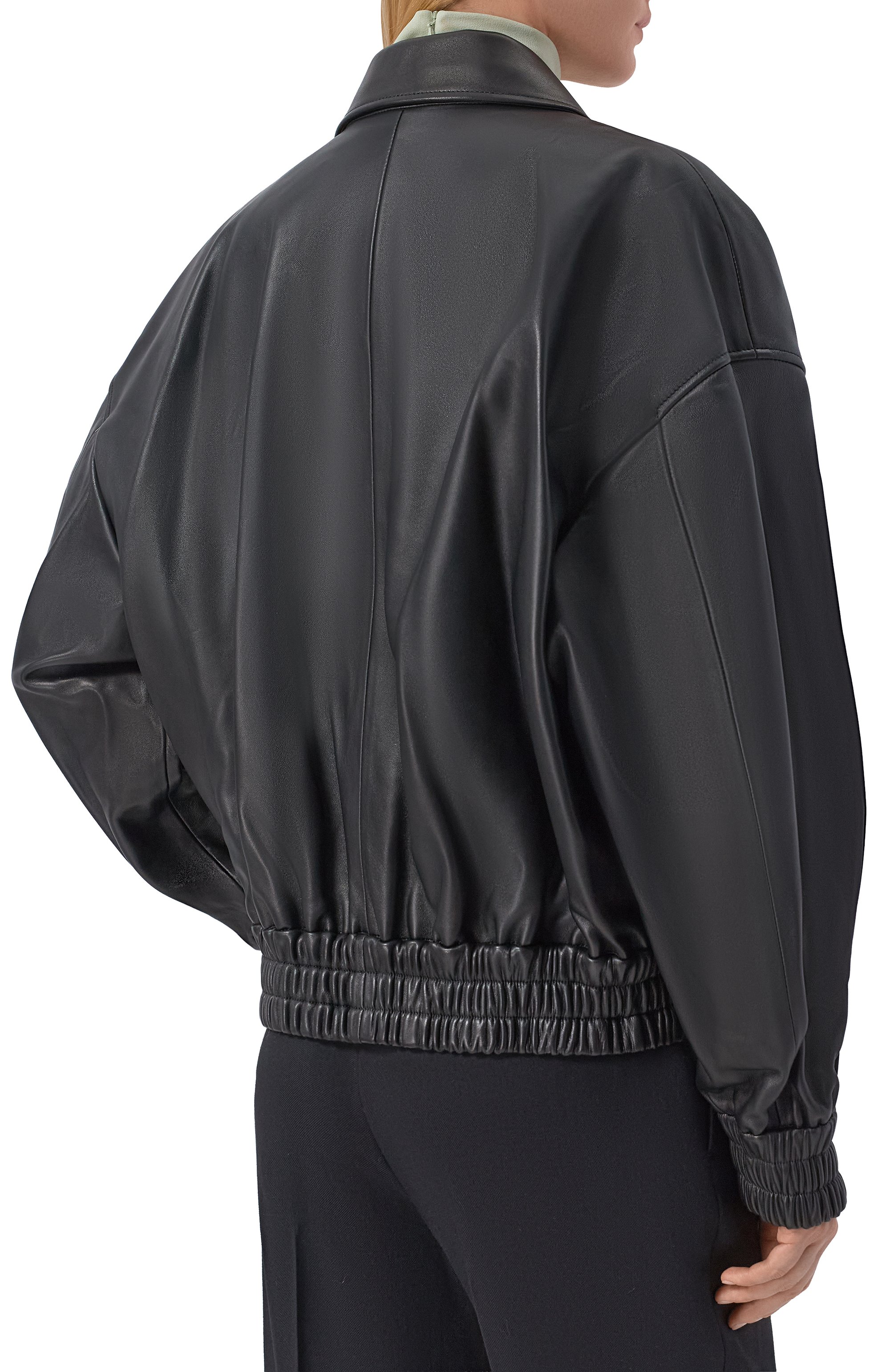 Кожаный бомбер JIL SANDER, арт. J02SW0048/J07187, фото 4