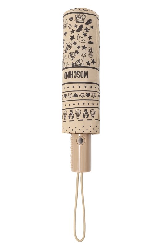 Складной зонт Moschino 8984-0PENCL0SED Бежевый  8984-0PENCL0SED Фото 6