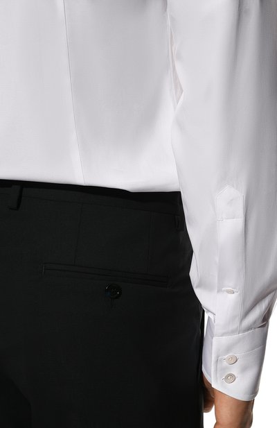Хлопковая сорочка TOM FORD белого цвета по цене 59600 руб., арт. 5FT000/94S3JA, фото 5 Хлопковая сорочка TOM FORD, арт. 5FT000/94S3JA, фото 5