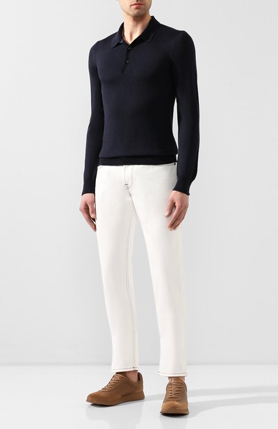 Поло из шерсти и шелка GRAN SASSO, арт. 57132/13190, фото 2