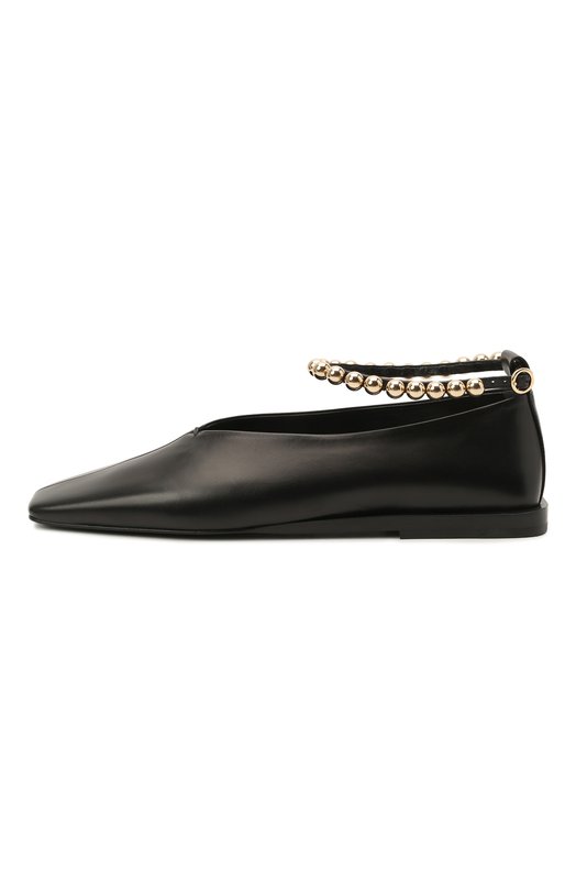 Кожаные балетки Jil Sander JS36061A-13030 Чёрный  JS36061A-13030 Фото 3