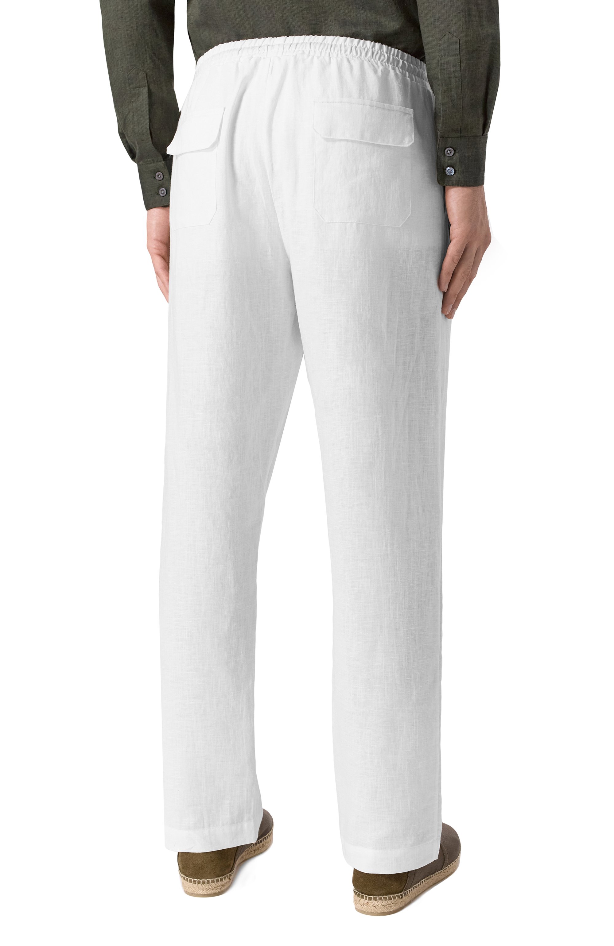 Брюки изо льна и хлопка ZIMMERLI, арт. 27000, фото 4