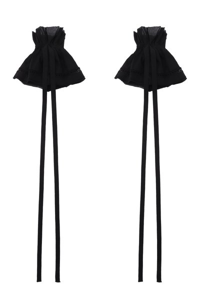 Хлопковые манжеты ANN DEMEULEMEESTER черного цвета по цене 35900 руб., арт. B0014432/FA026, фото 2 Хлопковые манжеты ANN DEMEULEMEESTER, арт. B0014432/FA026, фото 2