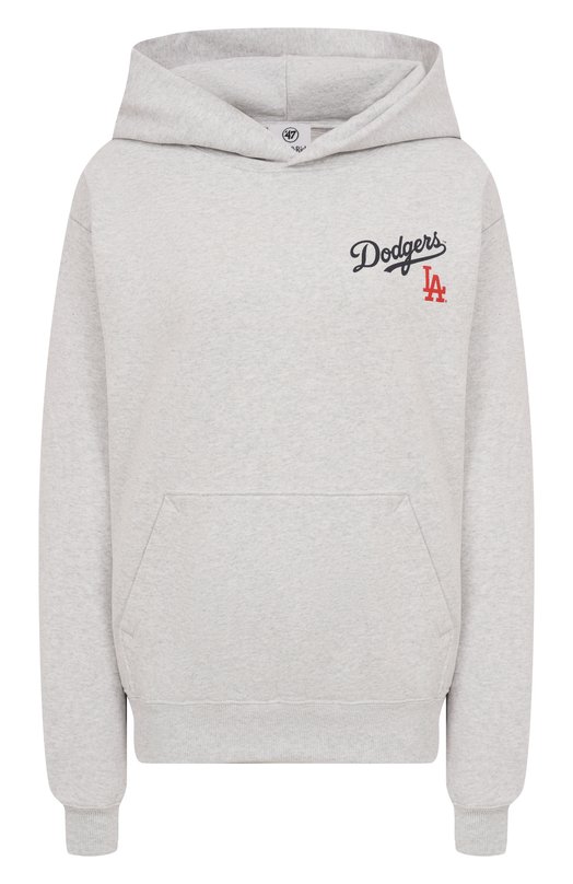 Хлопковое худи Sporty & Rich x LA Dodgers Sporty and Rich ST070627666GY03 Серый ST070627666GY03