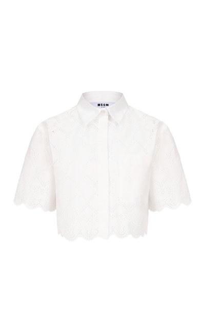 Женская хлопковая рубашка MSGM, арт. 4041MDE16/267122