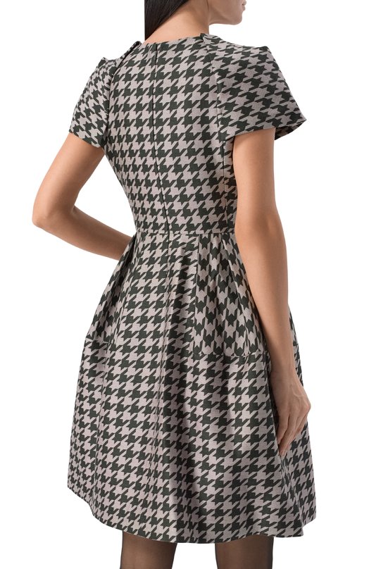 Шерстяное платье Dice Kayek FW25R214 WPC GREEN Разноцветный  FW25R214 WPC GREEN Фото 3