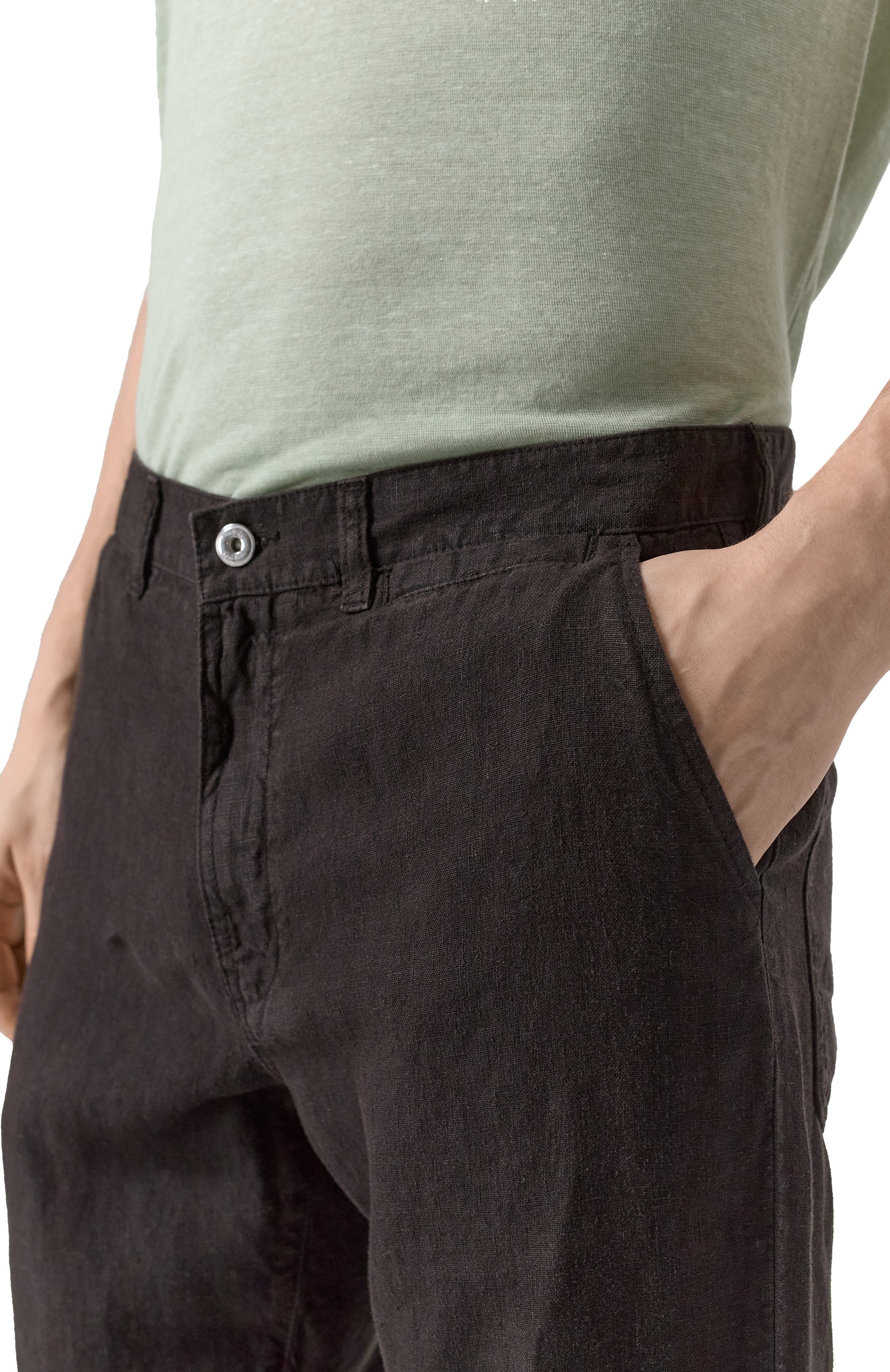 Льняные брюки 120% LINO, арт. 32ALIM29PQ/0476/000, фото 5