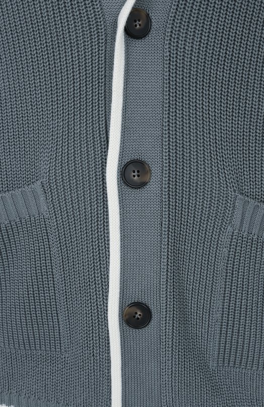 Хлопковый кардиган Kiton UMK064602 Серый  UMK064602 Фото 6