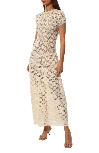 Хлопковое платье JIL SANDER, арт. JSPU717041-WU253208, фото 3