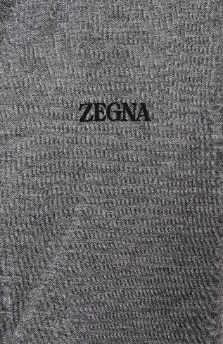 Мужской двусторонний жилет ZEGNA темно-синего цвета, арт. 7110B/E7T33 | Фото 7 (Материал утеплителя: Шерсть; Длина (верхняя одежда): Короткие; Мужское Кросс-КТ: жилеты-тонкие; Стили: Кэжуэл; Материал внешний: Синтетический материал)