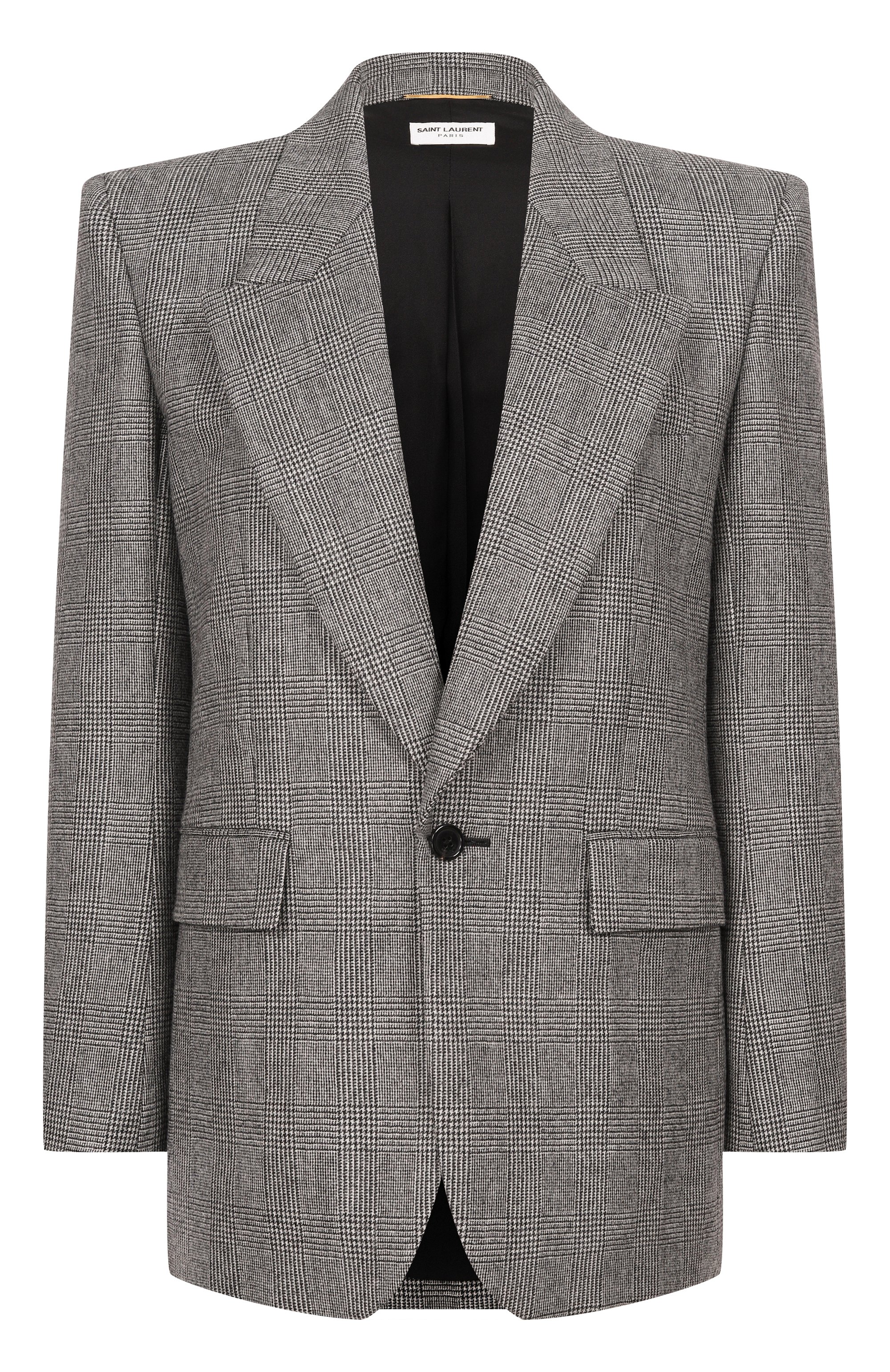 Шерстяной жакет SAINT LAURENT, арт. 758058/Y5H54, фото 1