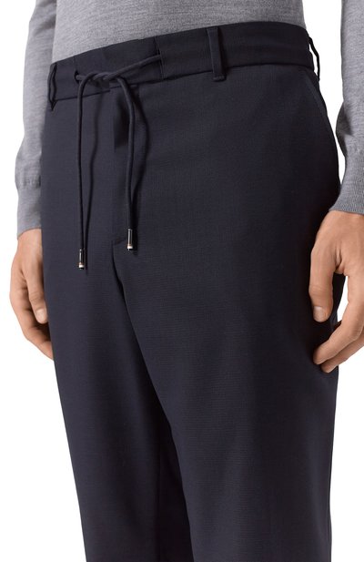 Брюки BOSS темно-синего цвета по цене 29950 руб., арт. 50556699, фото 5 Брюки BOSS, арт. 50556699, фото 5