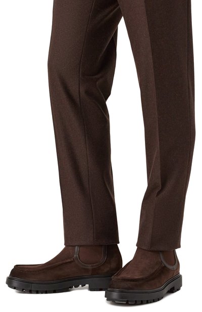 Замшевые челси stmoriz SANTONI, арт. MGSG18902NERBNBT, фото 3