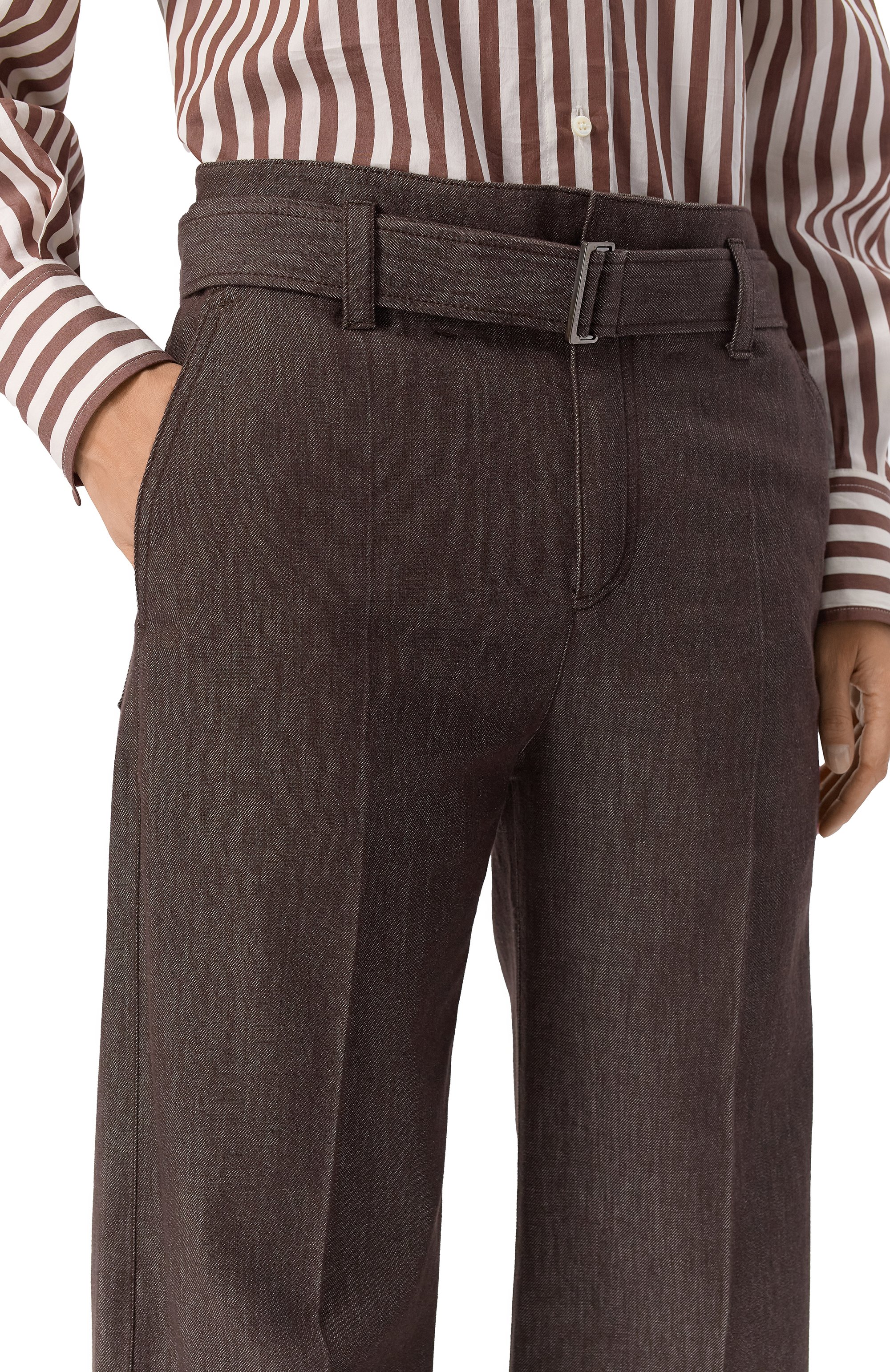 Хлопковые брюки BRUNELLO CUCINELLI, арт. MP125P4012, фото 5