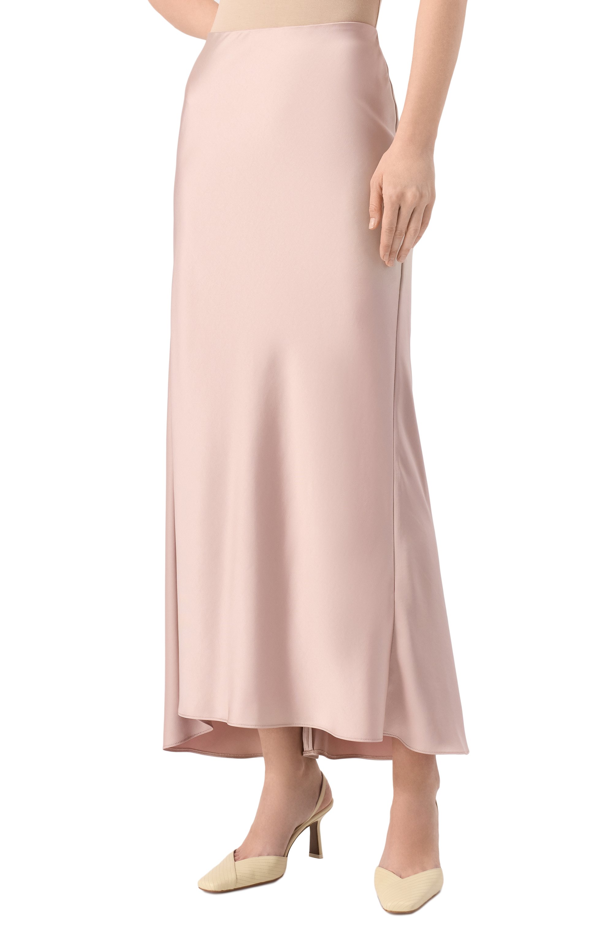 Атласная юбка LIU JO розового цвета по цене 29790 руб., арт. CA5279T2956, фото 3 Атласная юбка LIU JO, арт. CA5279T2956, фото 3