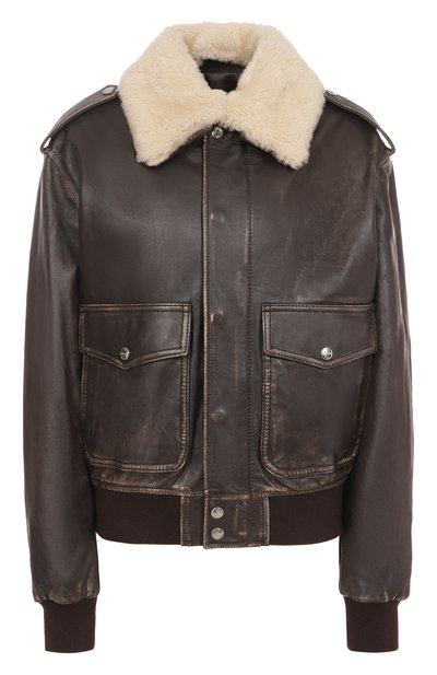 Женский кожаный бомбер HALFBOY, арт. HF251WL005