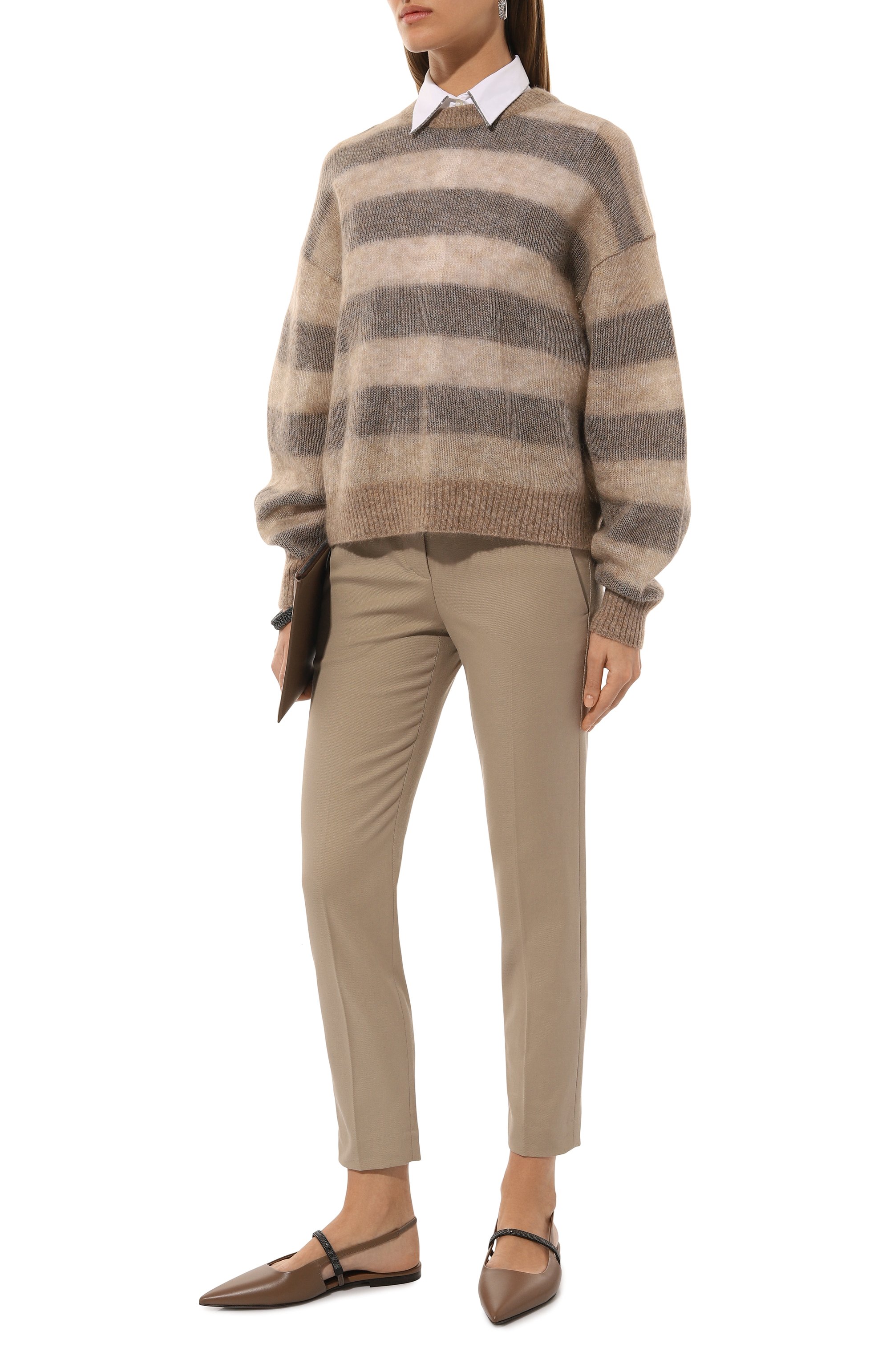 Хлопковые брюки BRUNELLO CUCINELLI, арт. MP126P8703, фото 2