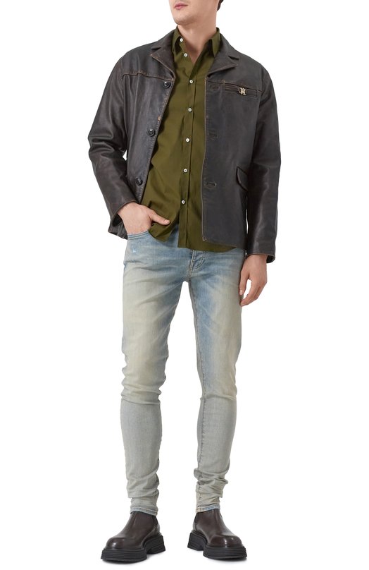 Джинсы Amiri PXMD002 Голубой  PXMD002 Фото 2
