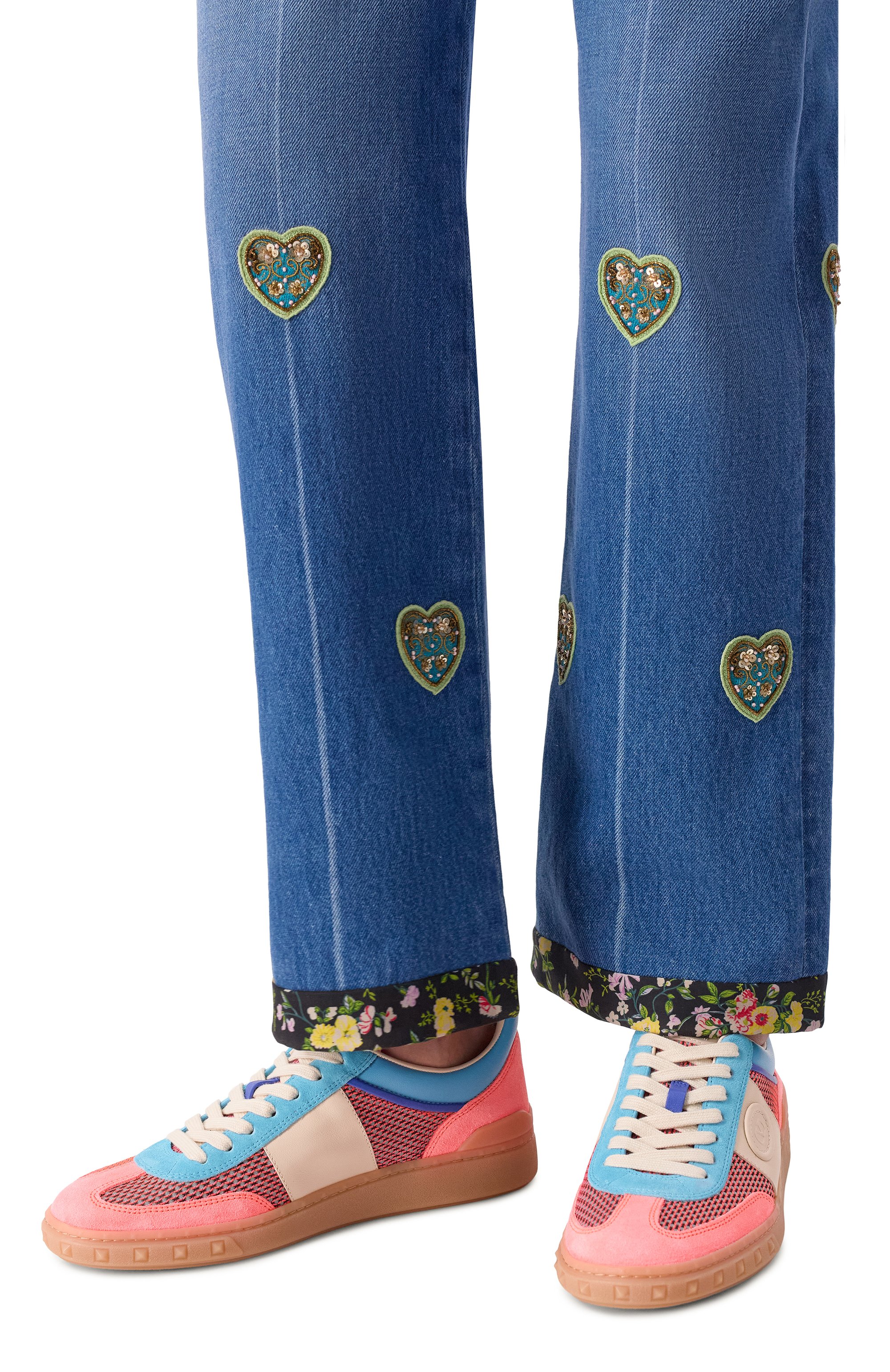 Комбинированные кеды upvillage VALENTINO, арт. 8W2S0IL9/VUY, фото 2