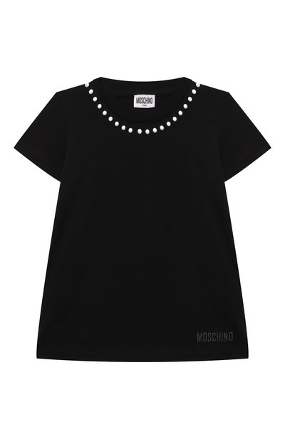 Хлопковая футболка MOSCHINO, арт. HDM06G/LAA10/4-8