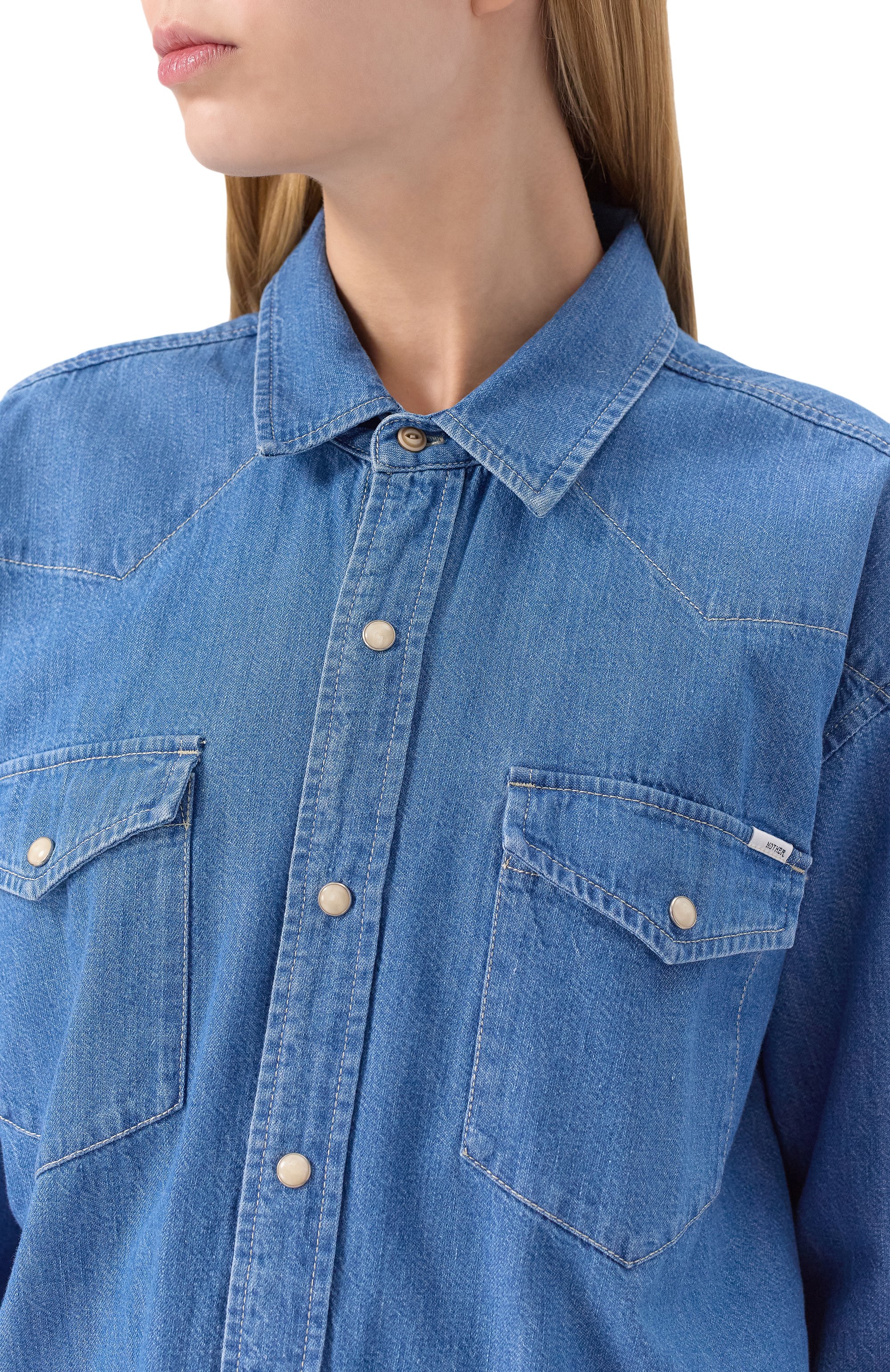 Джинсовая рубашка MOTHER, арт. 21306-350, фото 5