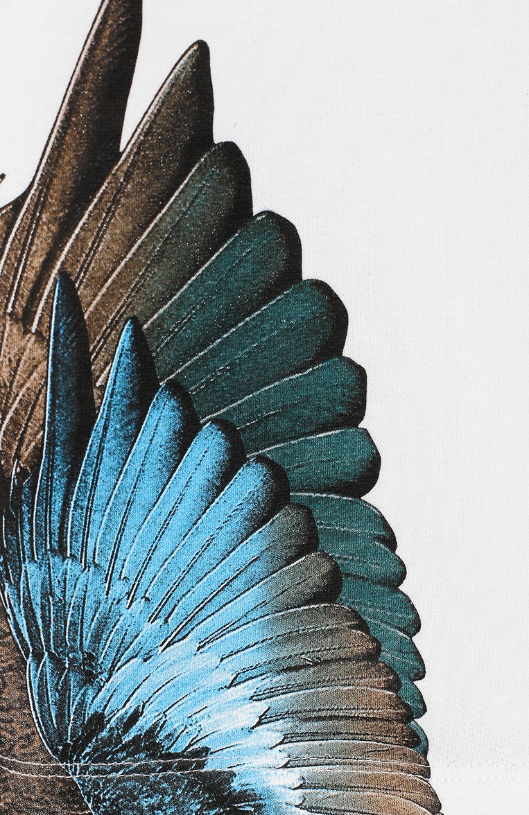 Детские хлопковые шорты MARCELO BURLON KIDS OF MILAN белого цвета, арт. 20E/B/MB/3202/0020/2-6Y | Фото 3 (Материал внешний: Хлопок; Мальчики Кросс-КТ: Шорты-одежда; Нос: Не проставлено)