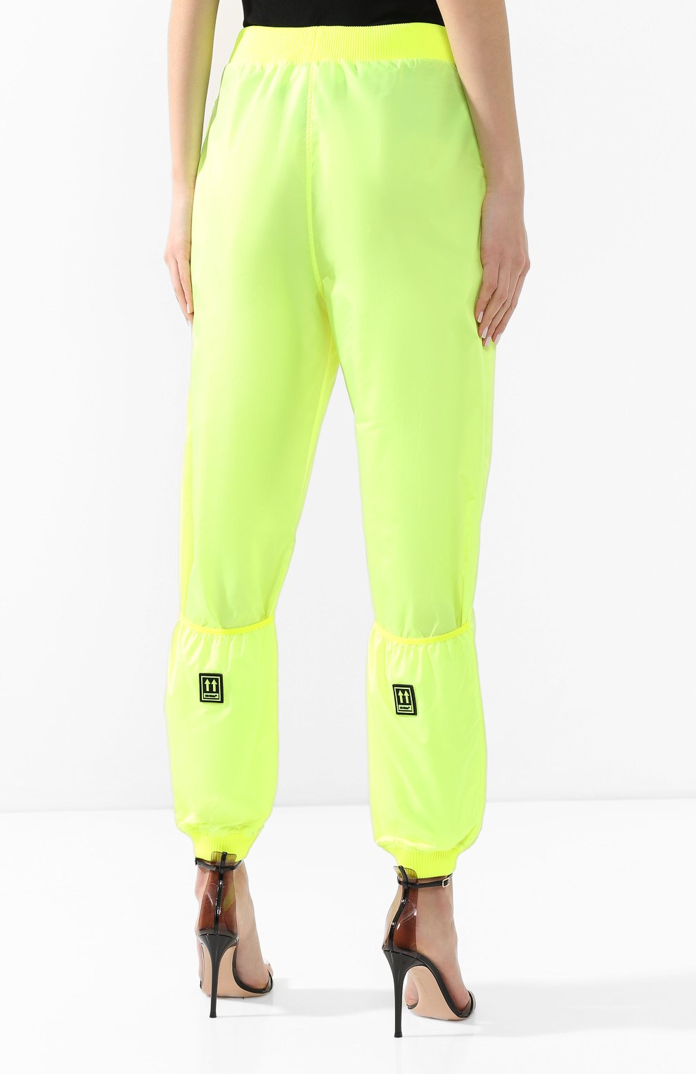 Джоггеры OFF-WHITE желтого цвета по цене 39950 руб., арт. 0WCA085S19E000446200, фото 4 Джоггеры OFF-WHITE, арт. 0WCA085S19E000446200, фото 4