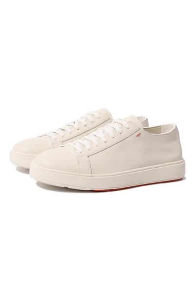 Мужские кожаные кеды cleanic SANTONI, арт. MBCD21430BARCSB4I48