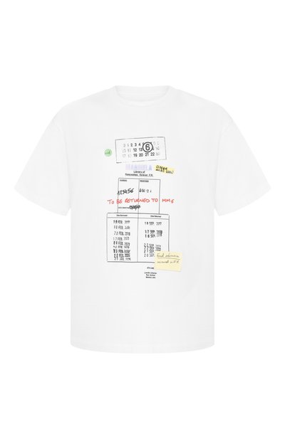 Хлопковая футболка MM6, арт. SH0GC0070/M20170_001