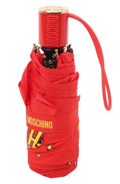 Женский складной зонт MOSCHINO красного цвета, арт. 8323-C0MPACT | Фото 4 (Материал: Текстиль, Синтетический материал, Металл; Региональные ограничения белый список (Axapta Mercury): RU)