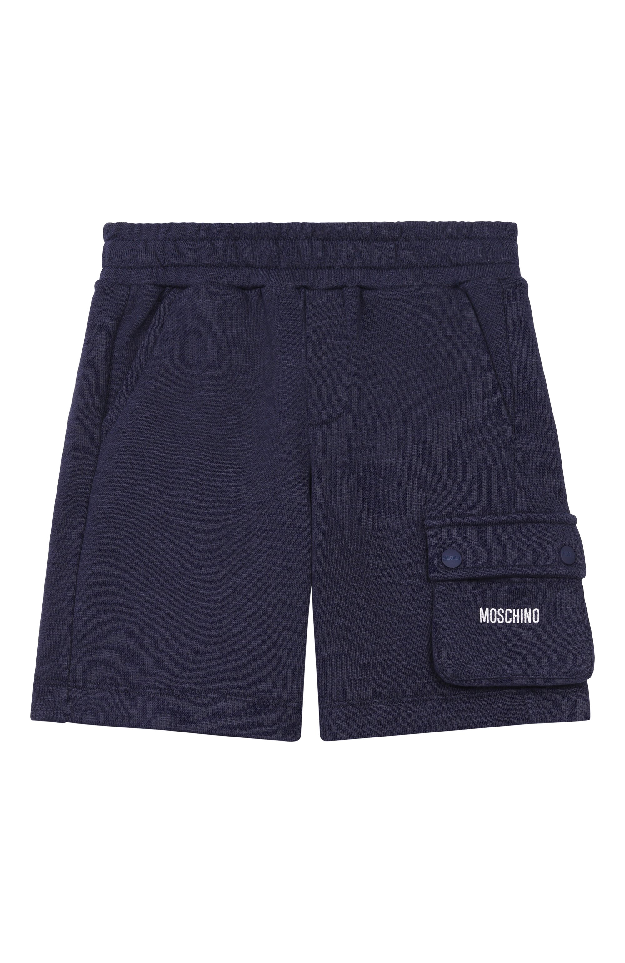 Комплект из футболки и шорт MOSCHINO темно-синего цвета по цене 25450 руб., арт. HUG00W/LCA88_001, фото 4 Комплект из футболки и шорт MOSCHINO, арт. HUG00W/LCA88_001, фото 4