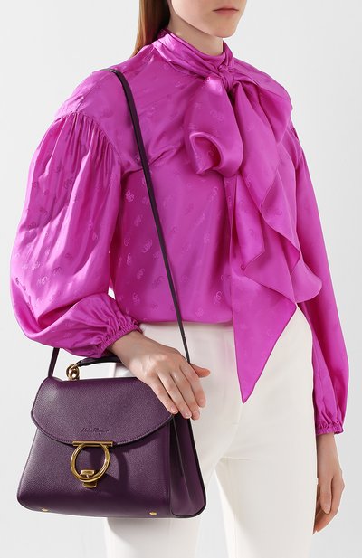Сумка margot FERRAGAMO фиолетового цвета по цене 110000 руб., арт. Z-0718463, фото 5 Сумка margot FERRAGAMO, арт. Z-0718463, фото 5