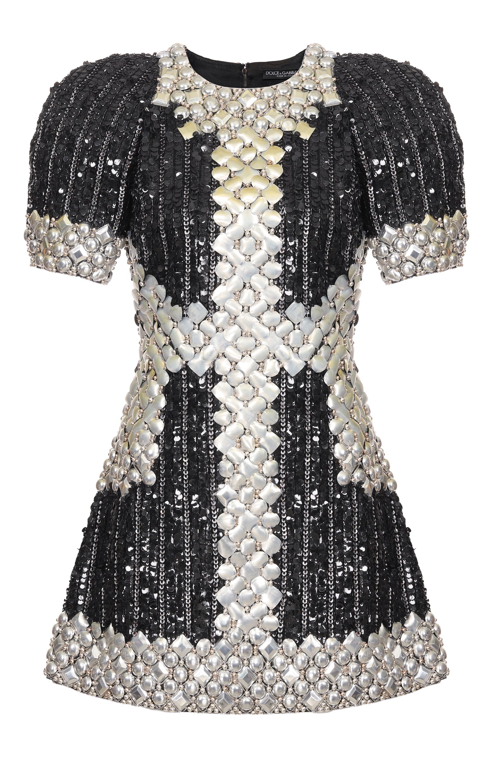 Платье с отделкой пайетками DOLCE & GABBANA, арт. 0102/F6NP1Z/GD37D, фото 1