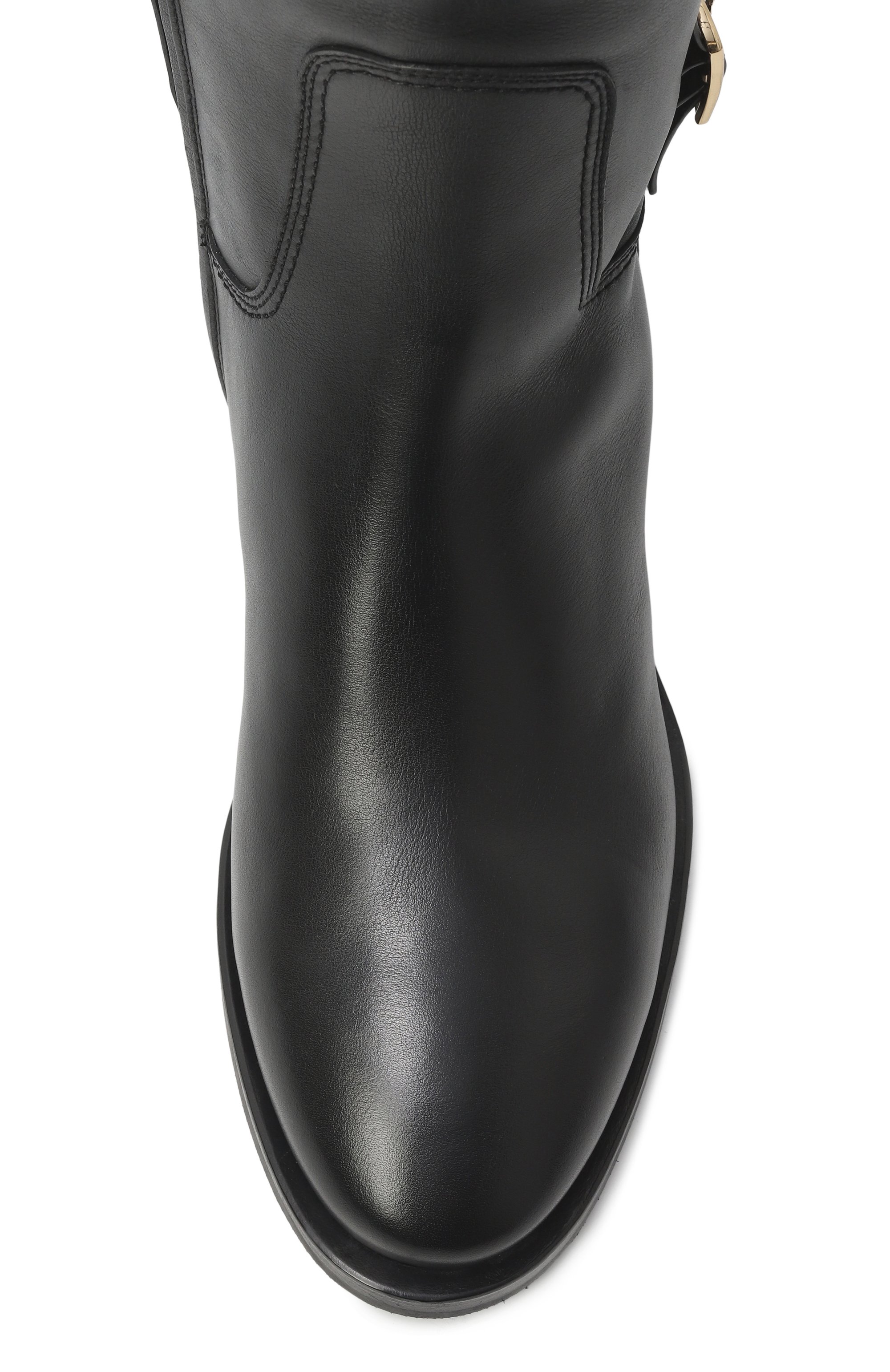 Кожаные сапоги SANTONI черного цвета по цене 185000 руб., арт. WSHG71827BJ2HLGA, фото 6 Кожаные сапоги SANTONI, арт. WSHG71827BJ2HLGA, фото 6