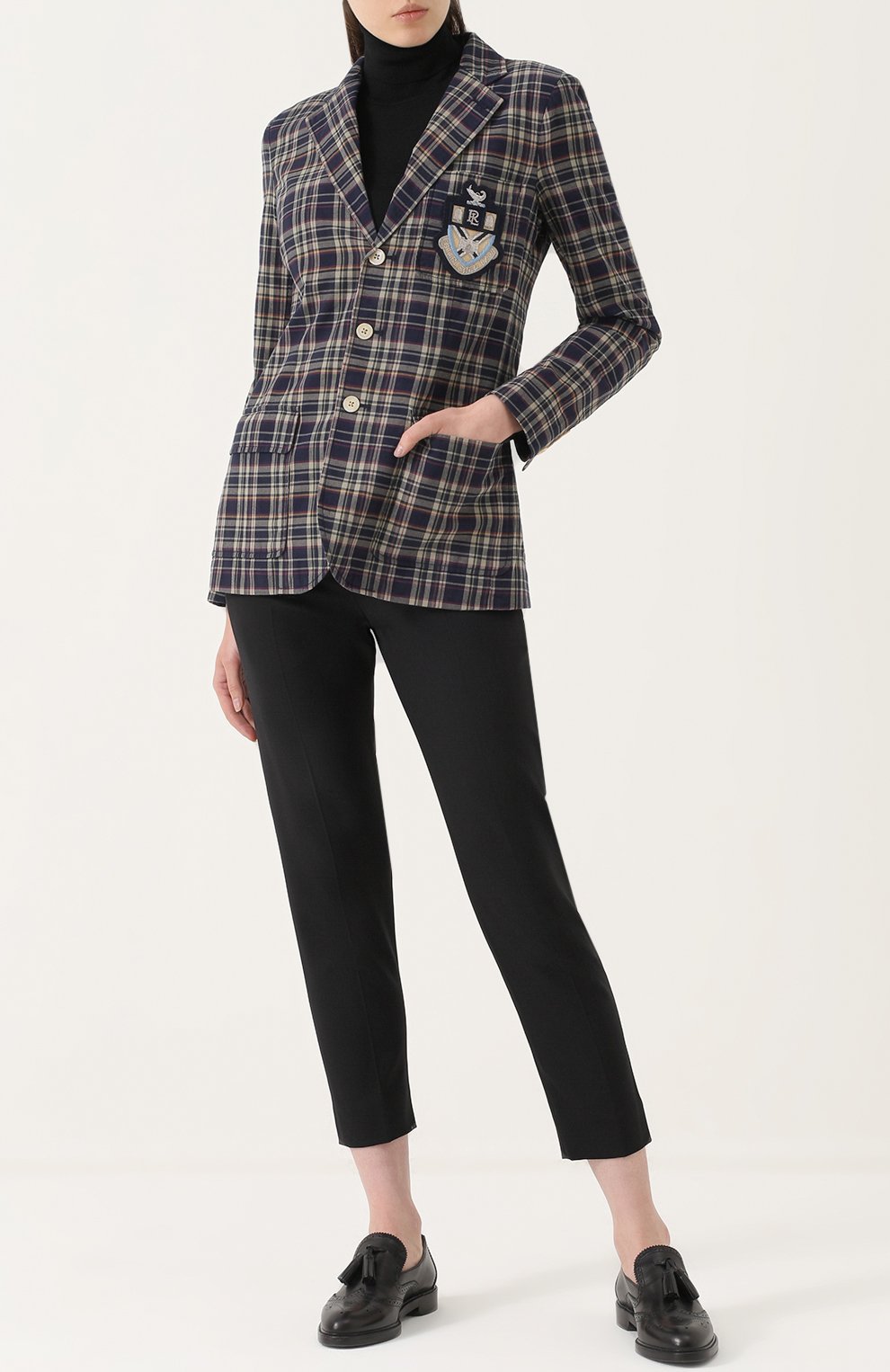 Приталенный жакет в клетку POLO RALPH LAUREN, арт. 211663538, фото 2