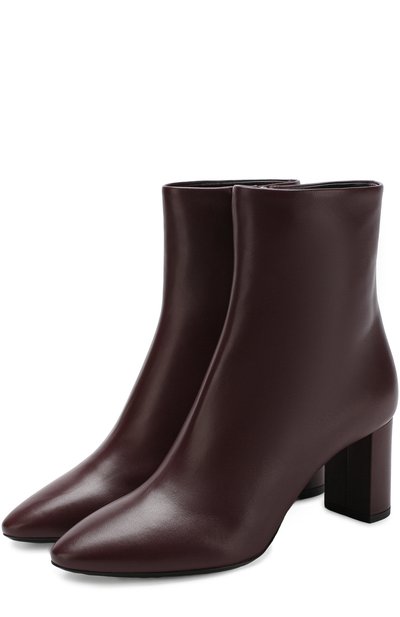 Кожаные бот ильоны lou на устойчивом каблуке SAINT LAURENT, арт. 527495/0RR00, фото 1