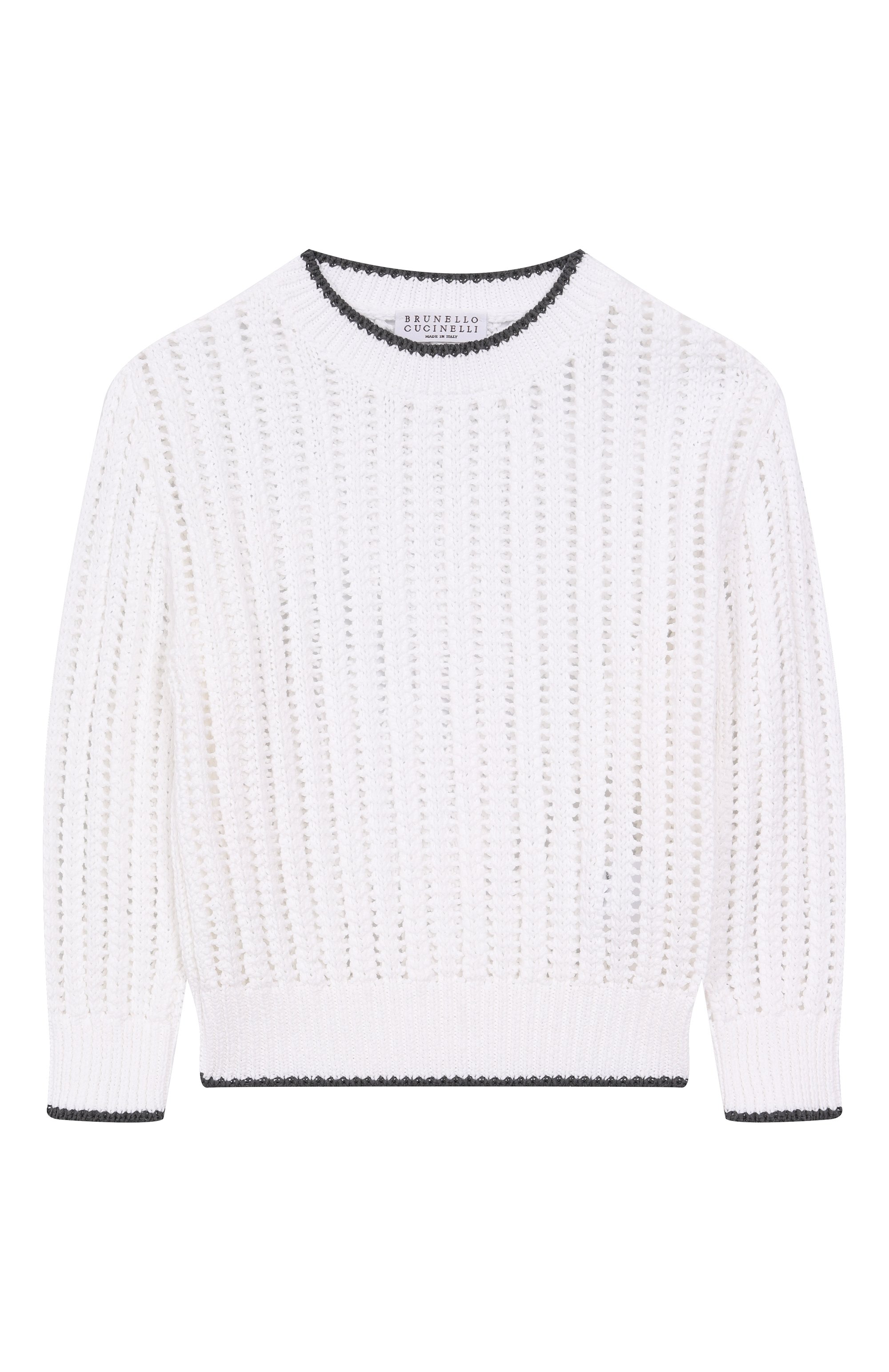 Хлопковый свитер BRUNELLO CUCINELLI, арт. BSBM52500A, фото 1