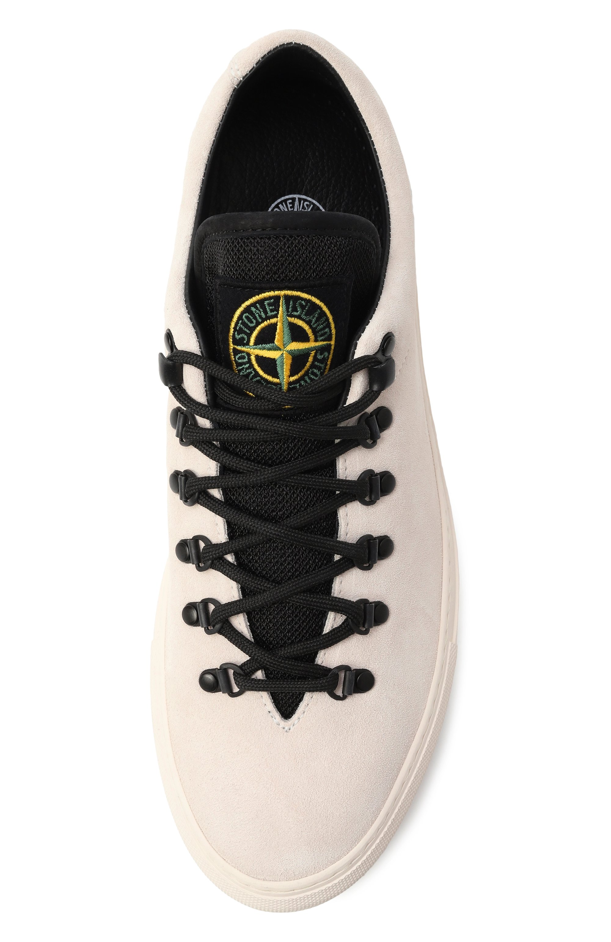 Замшевые кеды STONE ISLAND кремового цвета по цене 49150 руб., арт. K1SFWS10020-S0172, фото 6 Замшевые кеды STONE ISLAND, арт. K1SFWS10020-S0172, фото 6