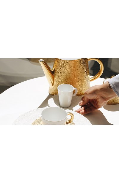 Чайная чашка с блюдцем ecume gold BERNARDAUD золотого цвета по цене 32000 руб., арт. 0739/20454, фото 3 Чайная чашка с блюдцем ecume gold BERNARDAUD, арт. 0739/20454, фото 3