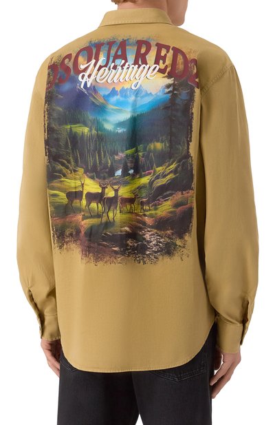 Хлопковая рубашка DSQUARED2, арт. S74DM0954/D35305, фото 4