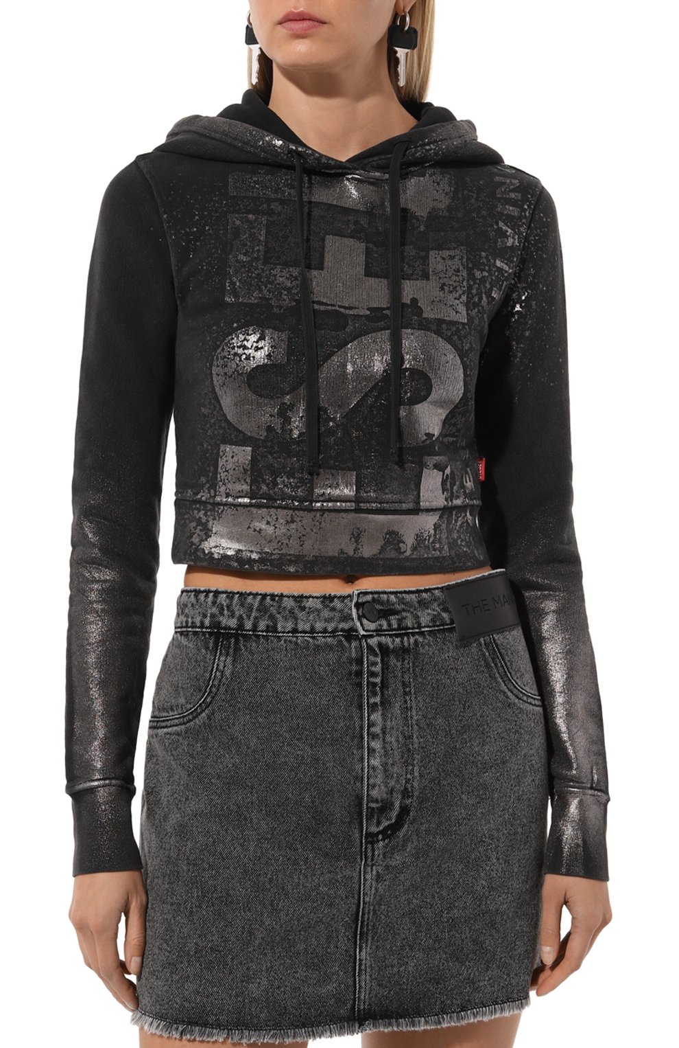 Хлопковое худи DIESEL, арт. A14969/0AJEA, фото 3