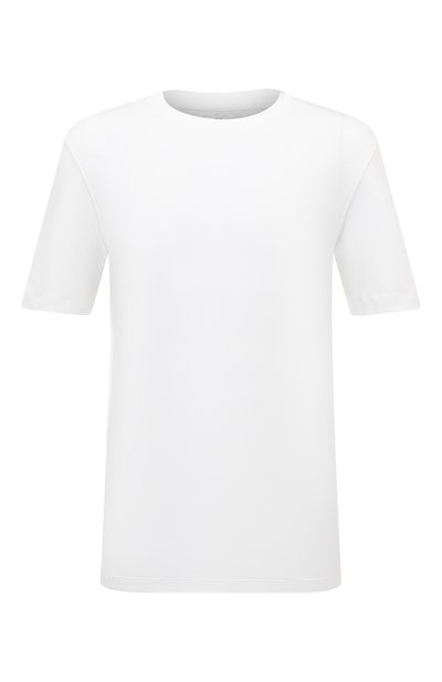 Мужская футболка из хлопка и шелка BRUNELLO CUCINELLI, арт. MM8201308