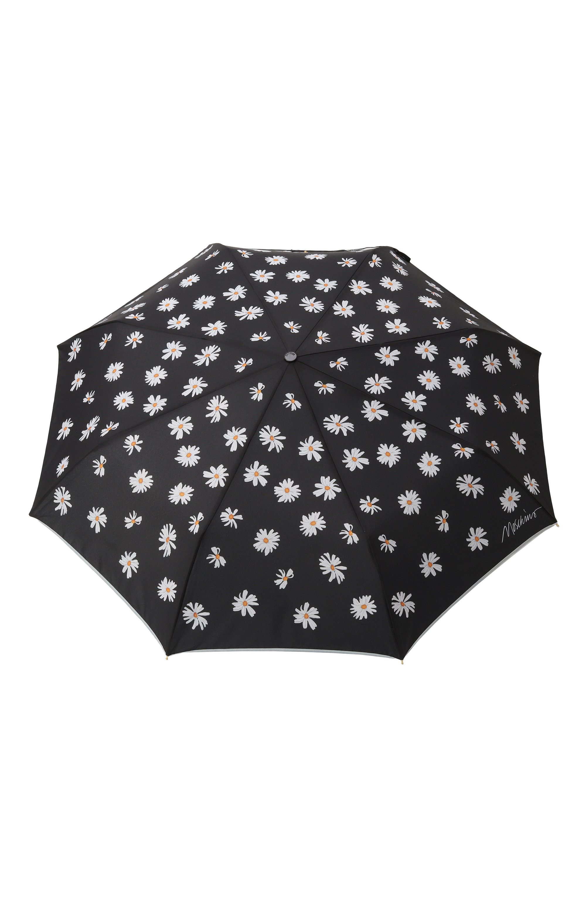 Складной зонт MOSCHINO черного цвета по цене 12850 руб., арт. 9049 0PENCL0SE, фото 1 Складной зонт MOSCHINO, арт. 9049 0PENCL0SE, фото 1