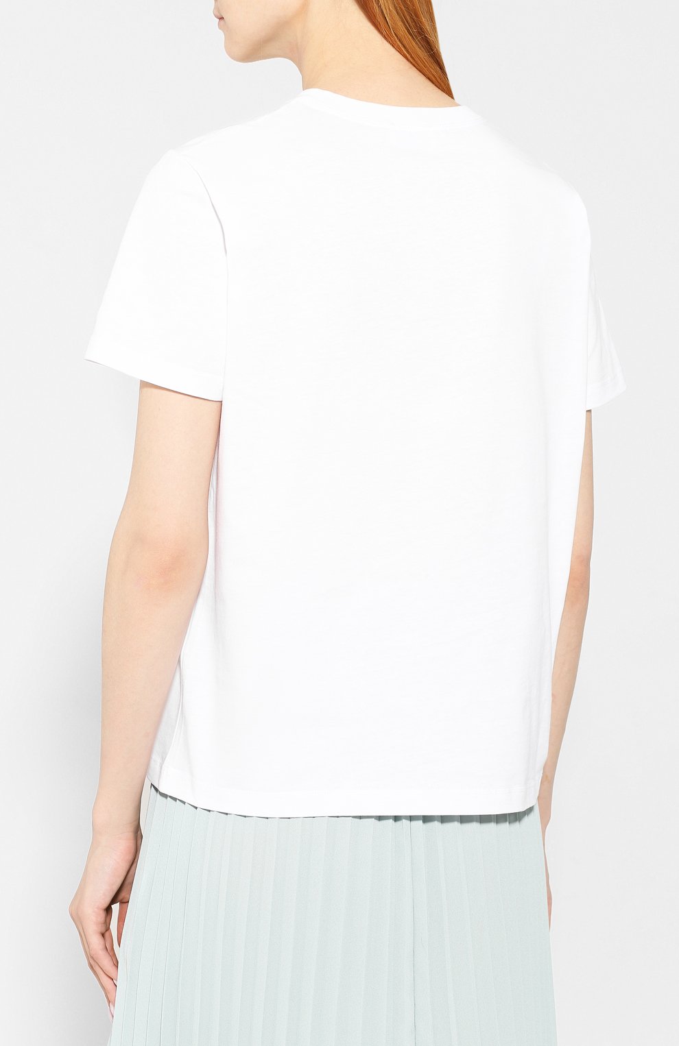 Хлопковая футболка REDVALENTINO белого цвета по цене 14500 руб., арт. SR3MG03U/4QY, фото 4 Хлопковая футболка REDVALENTINO, арт. SR3MG03U/4QY, фото 4
