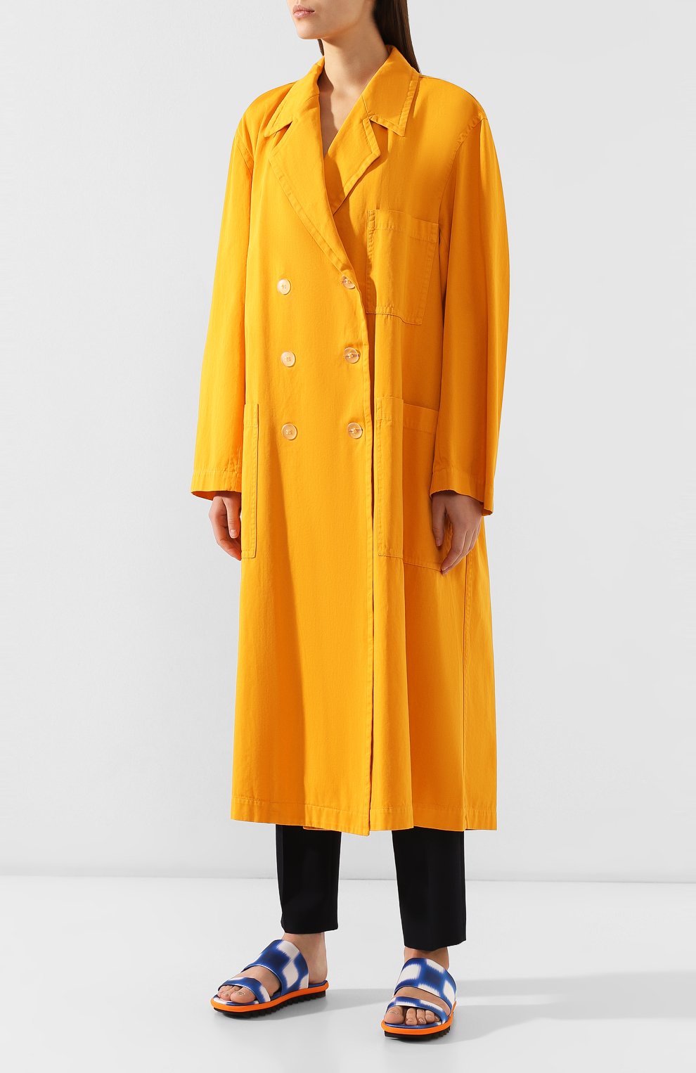 Хлопковый плащ DRIES VAN NOTEN, арт. 191-10232-7290, фото 3