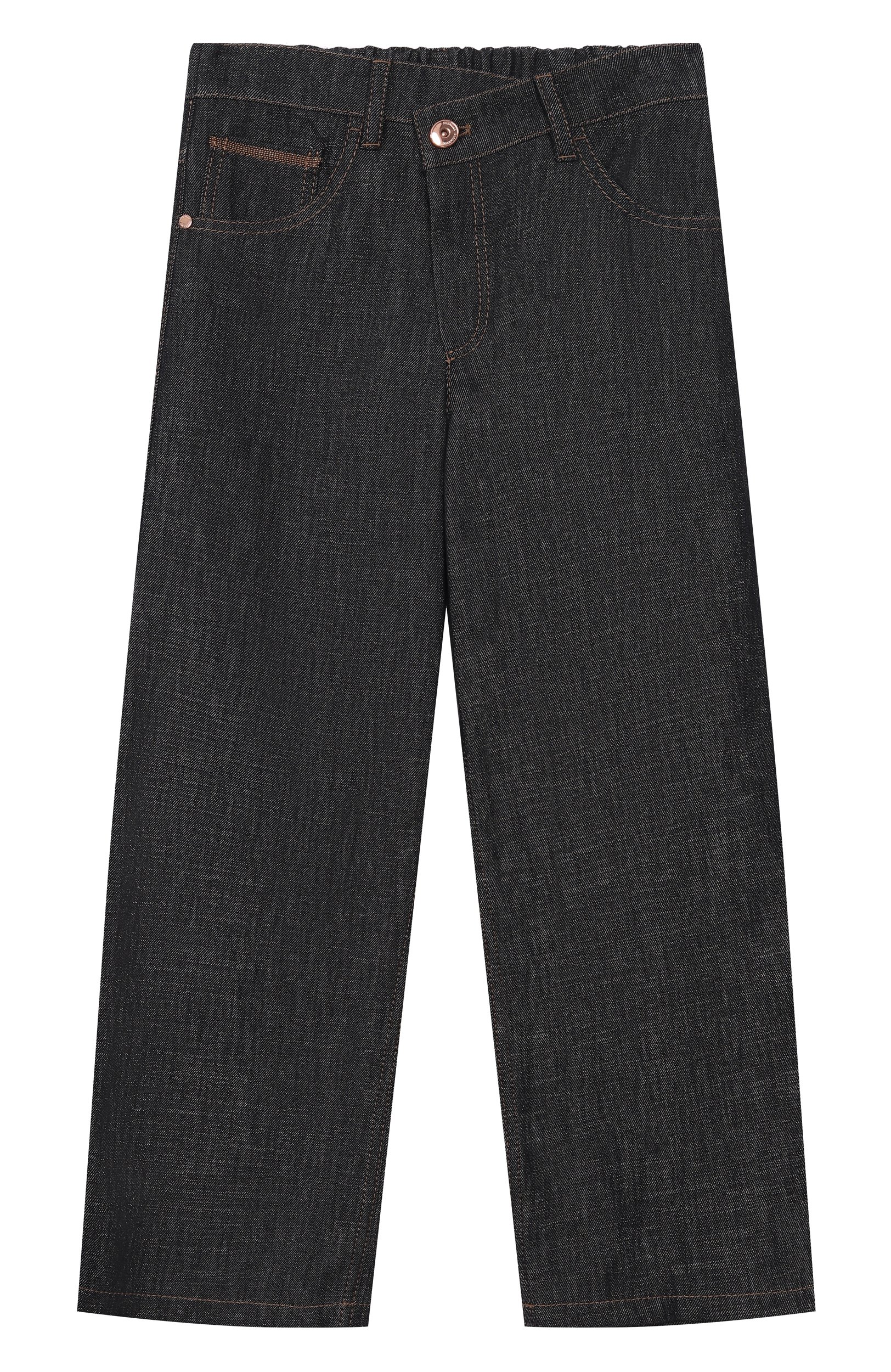 Джинсы BRUNELLO CUCINELLI темно-синего цвета по цене 56850 руб., арт. BB148P675B, фото 1 Джинсы BRUNELLO CUCINELLI, арт. BB148P675B, фото 1