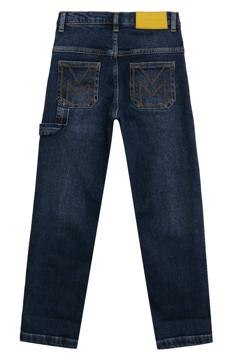 Детские джинсы MARC JACOBS (THE) темно-синего цвета, арт. W60190/6A-12A | Фото 2 (Нос: Не проставлено; Материал сплава: Проставлено; Материал внешний: Хлопок; Детали: Потертости; Ростовка одежда: 9 лет | 134 см, 7 лет | 122 см, 12 лет | 152 см, 5 лет | 110 см)