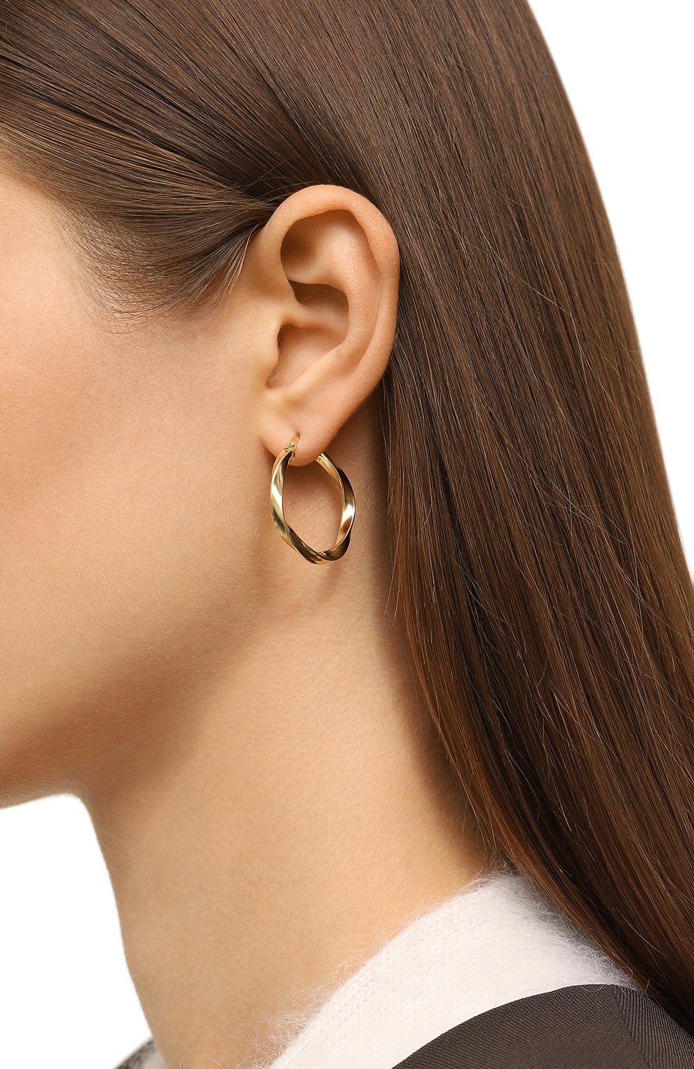 Серьги BONVO, арт. TWIST_H00P/G0LD, фото 2